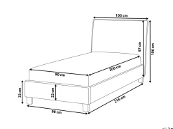 Beliani Sanky Kangas Vaaleanharmaa 90 X 200 Cm Sennez Cheap
