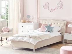 Beliani Sanky Sametti Beige 90 X 200 Cm Metz Cheap