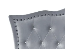 Beliani Sanky Sametti Harmaa 90 X 200 Cm Metz Fashion