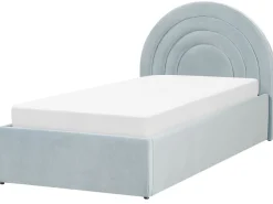 Beliani Sanky Sametti Säilytystila Vaaleansininen 90 X 200 Cm Anet Online