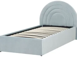 Beliani Sanky Sametti Säilytystila Vaaleansininen 90 X 200 Cm Anet Online