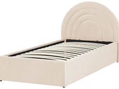 Beliani Sanky Sametti Säilytystila Beige 90 X 200 Cm Anet Store