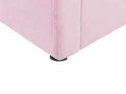 Beliani Sanky Sametti Säilytystila Vaaleanpunainen 90 X 200 Cm Anet Best