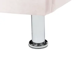 Beliani Sanky Sametti Säilytystila Pastellipinkki 90 X 200 Cm Metz Shop