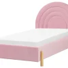 Beliani Sanky Sametti Vaaleanpunainen 90 X 200 Cm Anet Outlet