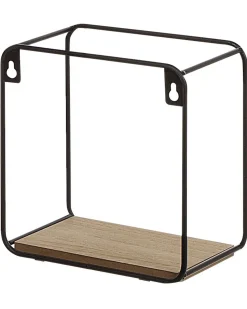 Beliani Seinahylly 5 Hyllya Metalli Musta/Vaalea Puu 4 Kpl Brito Cheap