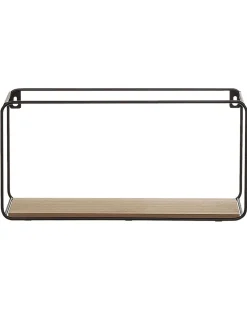 Beliani Seinahylly 5 Hyllya Metalli Musta/Vaalea Puu 4 Kpl Brito Cheap