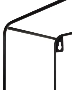 Beliani Seinahylly 5 Hyllya Metalli Musta/Vaalea Puu 4 Kpl Brito Cheap