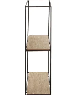 Beliani Seinahylly 5 Hyllya Metalli Musta/Vaalea Puu 4 Kpl Brito Cheap