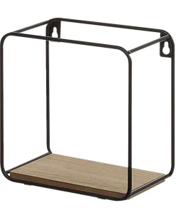 Beliani Seinahylly 5 Hyllya Metalli Musta/Vaalea Puu 4 Kpl Brito Cheap