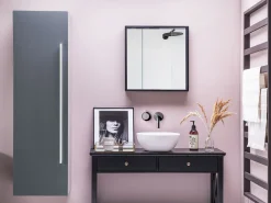 Beliani Seinakaappi 4 Hyllya Harmaa Mataro Online