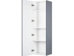 Beliani Seinakaappi 4 Hyllya Harmaa Mataro Online