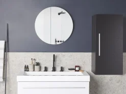 Beliani Seinakaappi 3 Hyllya Musta Bilbao Best Sale