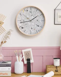 Beliani Seinakello Vaaleanharmaa 31 Cm Gordola Sale