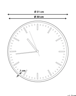 Beliani Seinakello Vaaleanharmaa 31 Cm Gordola Sale