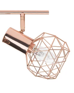 Beliani Seinavalaisin 4 Polttimoa Metalli Kupari Chenab Hot