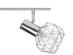 Beliani Seinavalaisin 4 Polttimoa Metalli Hopea Chenab Store