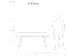 Beliani Seinavalaisin 4 Polttimoa Metalli Hopea Chenab Store