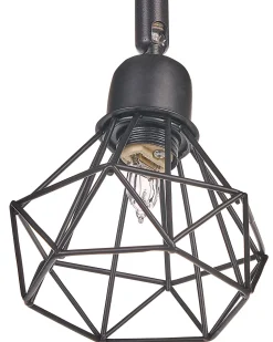 Beliani Seinavalaisin 4 Polttimoa Metalli Musta Erma Discount