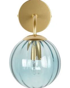 Beliani Seinavalaisin Lasi Sininen Boomi Cheap