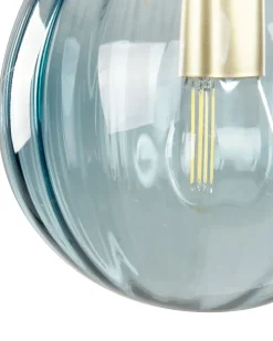 Beliani Seinavalaisin Lasi Sininen Boomi Cheap