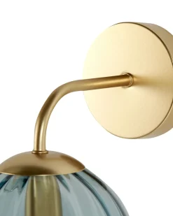 Beliani Seinavalaisin Lasi Sininen Boomi Cheap