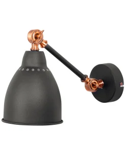 Beliani Seinavalaisin Metalli Grafiitinharmaa 2 Kpl Mississippi Best