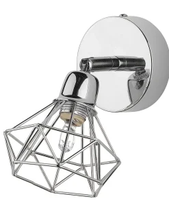 Beliani Seinavalaisin Metalli Hopea 2 Kpl Erma Cheap