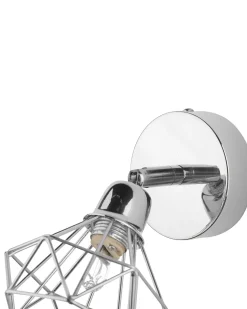 Beliani Seinavalaisin Metalli Hopea 2 Kpl Erma Cheap