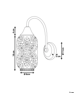 Beliani Seinavalaisin Metalli Hopea Sysola Outlet