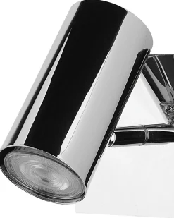 Beliani Seinavalaisin Metalli Hopea 2 Kpl Rosetta Outlet