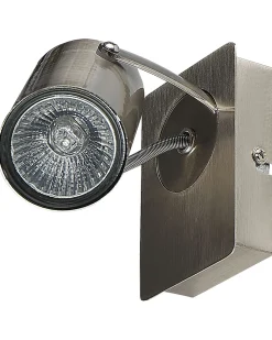 Beliani Seinavalaisin Metalli Hopea 2 Kpl Klip Cheap