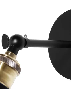 Beliani Seinavalaisin Metalli Kirkas/Musta 2 Kpl Lovat Sale