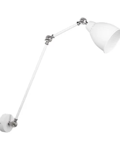 Beliani Seinavalaisin Metalli Korkea Valkoinen Mississippi Shop