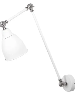 Beliani Seinavalaisin Metalli Korkea Valkoinen Mississippi Shop