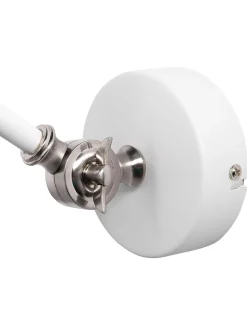 Beliani Seinavalaisin Metalli Korkea Valkoinen Mississippi Shop