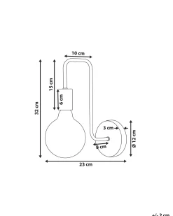 Beliani Seinavalaisin Metalli Kupari Savena Cheap