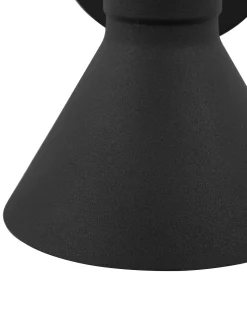 Beliani Seinavalaisin Metalli Musta/Kulta 2 Kpl Mersey I Outlet