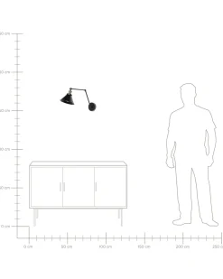 Beliani Seinavalaisin Metalli Musta 2 Kpl Narva Shop