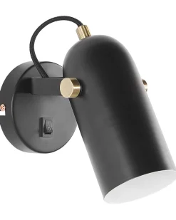 Beliani Seinavalaisin Metalli Musta Tyria Outlet