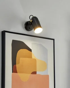 Beliani Seinavalaisin Metalli Musta Tyria Outlet