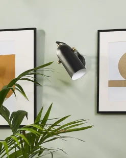 Beliani Seinavalaisin Metalli Musta Tyria Outlet