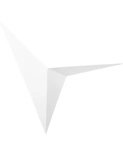 Beliani Seinavalaisin Metalli Valkoinen Briance New