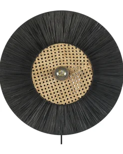 Beliani Seinavalaisin Paperi/Rottinki Musta Yaapi Clearance