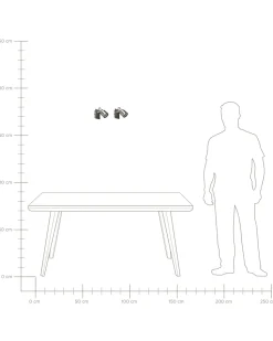 Beliani Seinavalaisin Rauta Hopea 2 Kpl Bonte Clearance