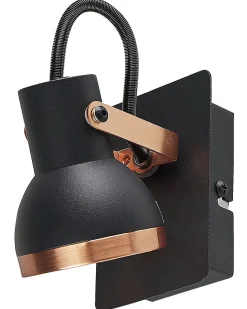 Beliani Seinavalaisin Rauta Musta/Kupari 2 Kpl Baro Sale