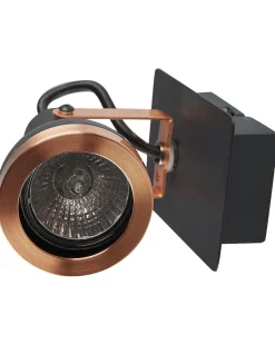 Beliani Seinavalaisin Rauta Musta/Kupari 2 Kpl Baro Sale