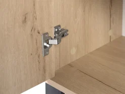 Beliani Senkki 3 Laatikkoa 2 Ovea Vaalea Puu Elda Flash Sale