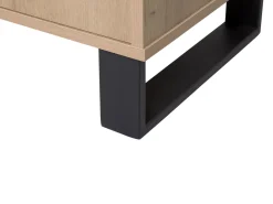 Beliani Senkki 3 Laatikkoa 2 Ovea Vaalea Puu Elda Flash Sale