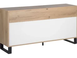 Beliani Senkki 3 Laatikkoa 2 Ovea Vaalea Puu Elda Flash Sale